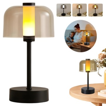 Бездротова LAMPA STOŁOWA з зарядкою батареєю 1200 мАг 3 температури колірні