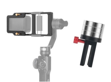 Adapter na GIMBAL DJI Osmo Mobile do Gopro 8 9 10 11 + klips przeciwwagi