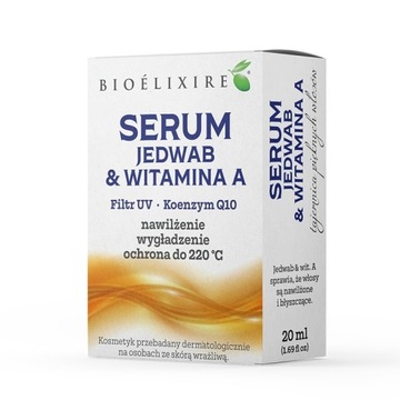 Bioelixire olejek serum do włosów Jedwab witamina A 20ml