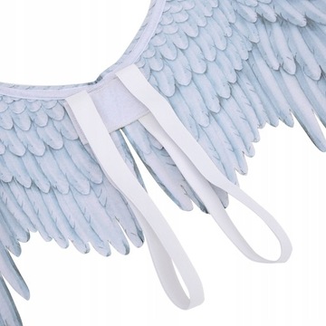 КРЫЛЬЯ БЕЛОЕ ПЕРО АНГЕЛ ДЬЯВОЛ ХЭЛЛОУИН 68x54x33см