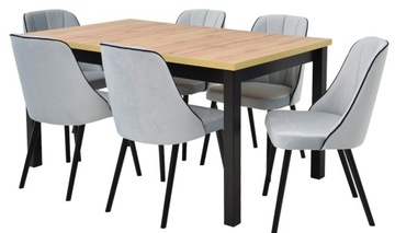 Zestaw stół rozkładany do 240 cm i 6 krzeseł