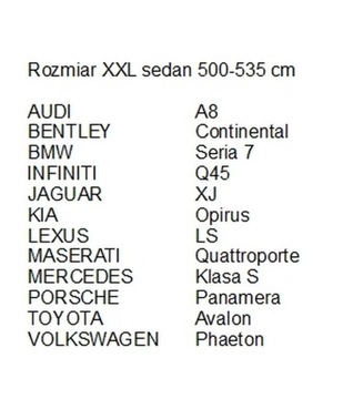Polski pokrowiec plandeka na samochód auto PREMIUM 4 WARSTWY ROZMIARY