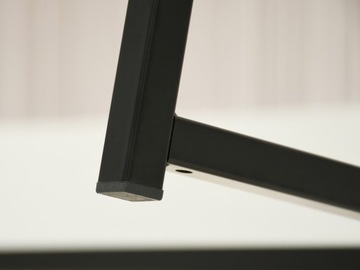 DREWNIANA KONSOLA DO PRZEDPOKOJU Z SZUFLADĄ NORA M ORZECH CZARNA PODSTAWA