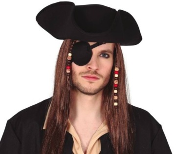 OPASKA NA OKO CZARNA PIRACKA PIRAT PIRATKA