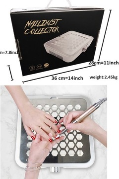 Супервсасывающий пылесос для ногтей, салон, 60 Вт, всасывающий вентилятор для маникюра