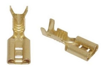 Konektor 6,3 0,5-2,5mm żeński bez zaczepu 10szt