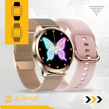 SMARTWATCH ЖЕНСКИЕ ЧАСЫ ПОЛЬСКОЕ МЕНЮ ВЫЗОВЫ SMART WATCH GOLD + БЕСПЛАТНО