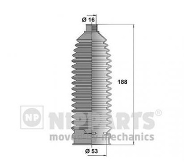 NIPPARTS NISSAN чехол рулевой рейки