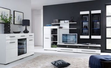 Подставка для телевизора Fever, черная, красная, белая