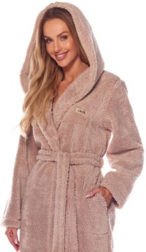 ДЛИННЫЙ ТЕПЛЫЙ ЦВЕТОЧНЫЙ ЖЕНСКИЙ КОМНАТНЫЙ ХАЛАТ S