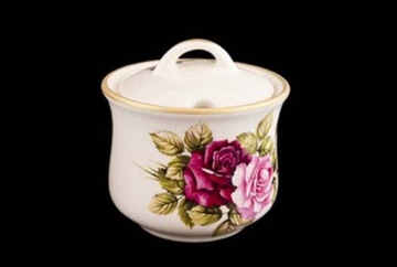 CUKIERNICA `POLSKA PORCELANA RÓŻA RÓŻE