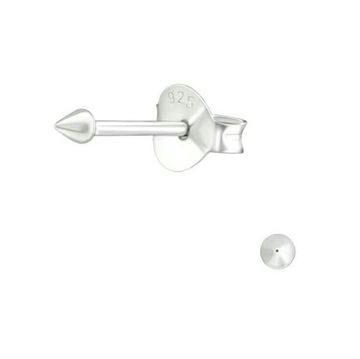 Kolczyk srebrny 925 SZTUKA grot strzałka 2 mm
