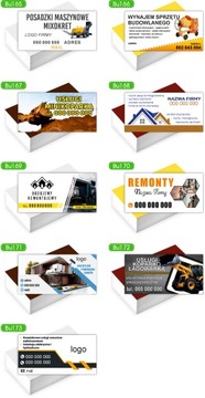 Wizytówki firmowe reklamowe 200 szt dużo wzorów SPRZEDAŻ CHOINEK