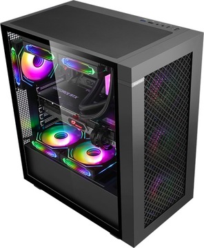 БОЛЬШОЙ КОРПУС E-ATX USB 3.0 ПОЛНОСТЬЮ СЕТЧАТЫЙ ИГРОВОЙ СТЕКЛЯННЫЙ ПОДВАЛ