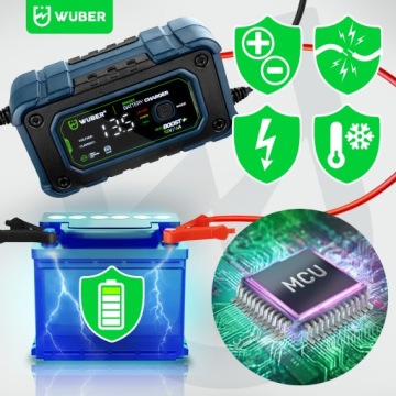 МИКРОПРОЦЕССОРНЫЙ ВЫПРЯМИТЕЛЬ АВТОМОБИЛЬНОГО АККУМУЛЯТОРА 12В 6А ЗАРЯДНОЕ УСТРОЙСТВО ДЛЯ ЖКД