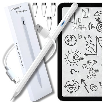 RYSIK STYLUS PEN DO TELEFONU TABLETA iPAD UNIWERSALNY PENCIL PEN 4 KOŃCÓWKI
