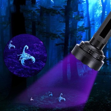 УФ ФОНАРЬ 100LED УЛЬТРАФИОЛЕТОВЫЙ ЯНТАРНЫЙ + ОЧКИ