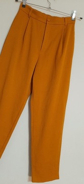 ZARA karmelowe spodnie chino luźne r 36/38