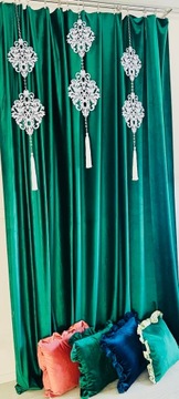 AŻUR GIRLANDA DEKORACJA WNĘTRZ DEKOR OZDOBA OKNA ZAWIESZKA DO FIRAN 110