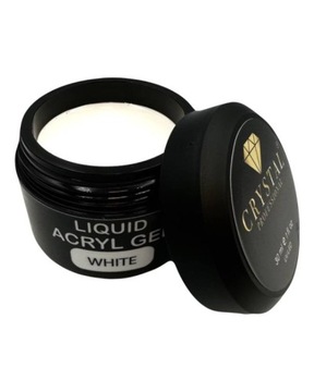 Żel do wzmocnienia paznokci Liquid Acryl Gel White CRYSTAL PROFESSIONAL15ml