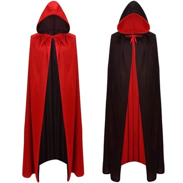 PELERYNA GOTYCKA Z KAPTUREM HALLOWEEN 140CM