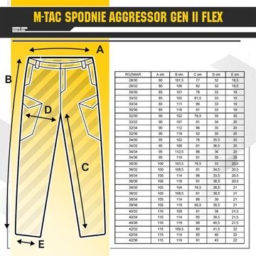 M-Tac Spodnie taktyczne Aggressor Gen.II Flex CB