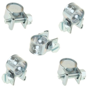OPASKI ZACISKOWE METALOWE OBEJMY CYBANTY OPASKA MINI GBS SGB 9-11 mm 5 szt