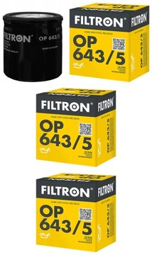 3× FILTRON FILTR OLEJE