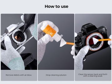 Комплект для очистки полнокадрового сенсора, 10 шпателей 24 мм Glove Liquid