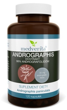 Medverita Andrographis Ekstrakt 98% Ajurweda 120k