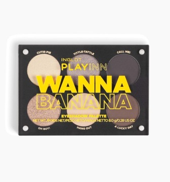 Inglot paletka cieni do powiek WANNA BANANA