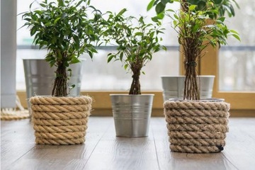 Натуральная джутовая веревка, джутовый шпагат ЭКО, 20 мм, 10 метров.