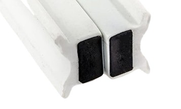 Магнитный магнитный уплотнение вставлен в профиль дверной кабины 2M