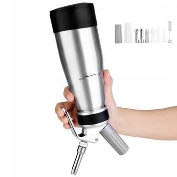 Syfon do bitej ?mietany stalowy 0.5L