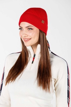 CZAPKA UNISEX Z 100% WEŁNY MERINO 210 g/m² FISHERMAN Damson