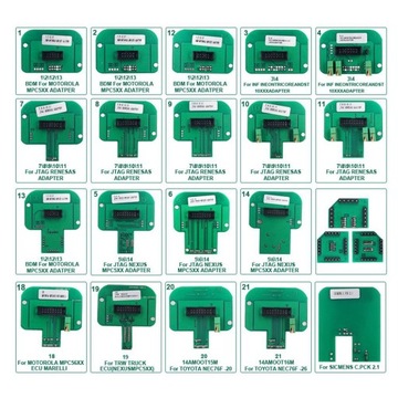 22 шт. адаптеры BDM для программатора чипов ECU KTAG KESS Fgtech