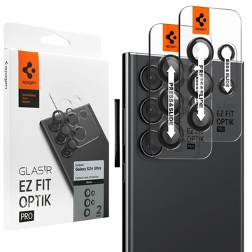 2x Szkło Nakładka na APARAT Obiektywy SPIGEN Optik Fit do Galaxy S24 Ultra