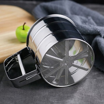 PRZESIEWACZ DO MĄKI SITKO CEDZAK KUBEK DO CIASTA