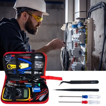 НАБОР ЭЛЕКТРИЧЕСКИХ ИНСТРУМЕНТОВ ПАЯЛЬНИК Мультиметр