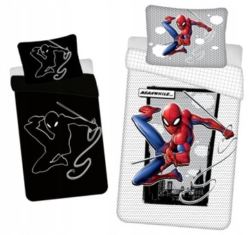 POŚCIEL ŚWIECĄCA SPIDERMAN 140x200cm SPIDER-MAN CZŁOWIEK PAJĄK MARVEL