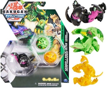 BAKUGAN Evolutions Startowy 3szt SERPILLIOUS Ultra