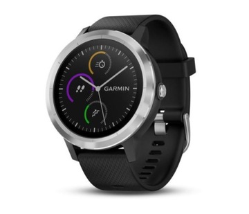 Smartwatch Garmin Vivoactive 3 Srebrny z Czarnym Paskiem
