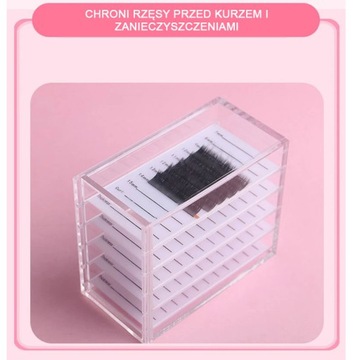 Lash Box Прозрачный пластиковый контейнер для ресниц.