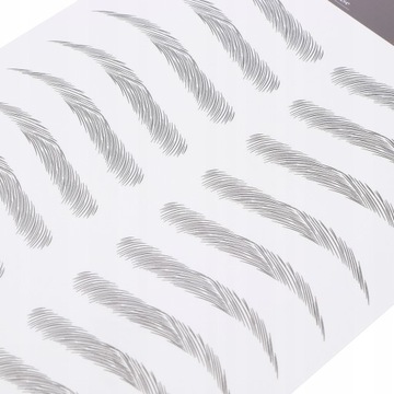 ВОДОНЕПРОНИЦАЕМЫЕ НАКЛЕЙКИ ДЛЯ ТАТУА БРОВЕЙ 10 ПАР, ЧЕРНЫЕ