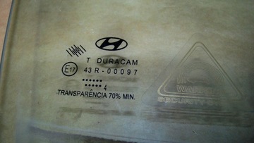 HYUNDAI I20 14R 5D FACELIFT SKLO (OKNO) DVEŘE PRAVÝ PŘEDNÍ