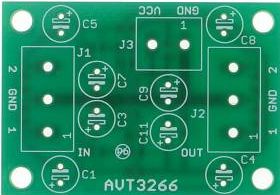 Miniaturowy przedwzmacniacz audio, AVT3266 PCB