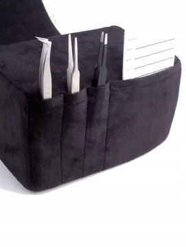 Zestaw Poduszka pod głowę szyję do przedłużania rzęs masażu zabiegów czarna