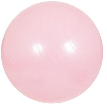 Piłka fitness gimnastyczna 65 cm do ćwiczeń różowa