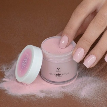 KABOS Титановый маникюрный набор Magic Dip System Пудра 20 г + кисть