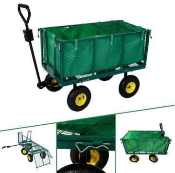 САДОВАЯ ТРАНСПОРТНАЯ ТЕЛЕЖКА Прицеп Садовая тачка Самосвал + сумка